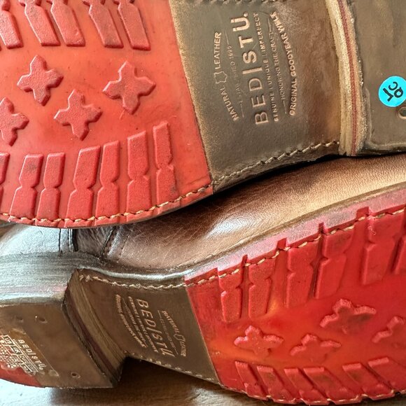 Brand New & Never Worn Bed|Stu Glaye Teak Rustic Brown 9.0 NOT WIDE CALF - Picture 11 of 14